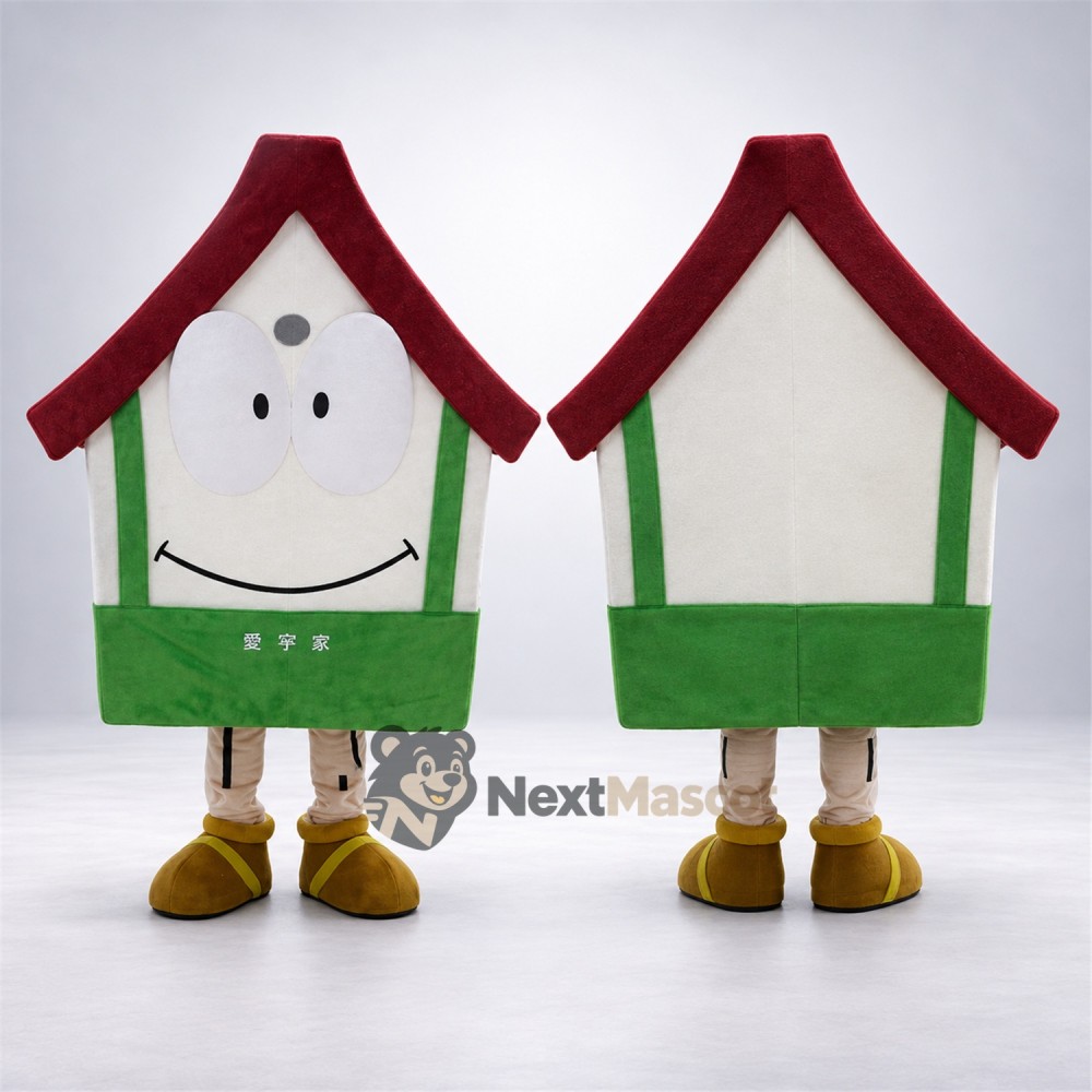 House Mascot Costume - Green and White