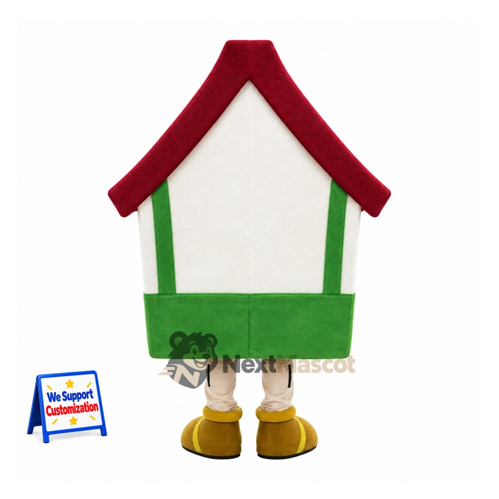 House Mascot Costume - Green and White