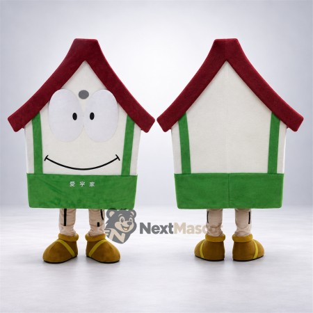 House Mascot Costume - Green and White