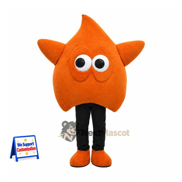 Star Mascot Costume - Orange