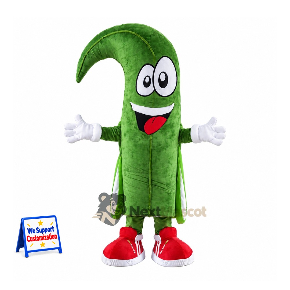 Question Mark Mascot Costume - Green Question Mark Mascot Costume - Green