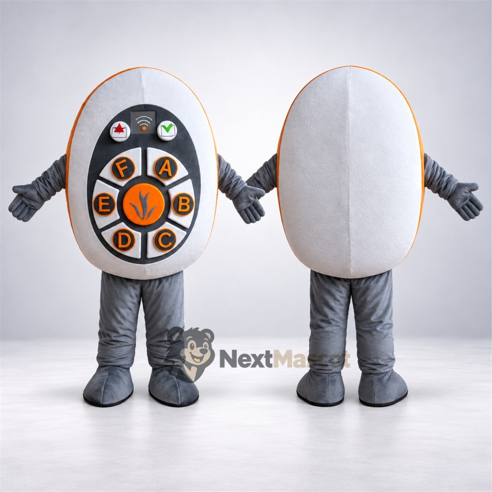 Vitamin Capsule Mascot Costume - Gray Vitamin Capsule Mascot Costume - Gray