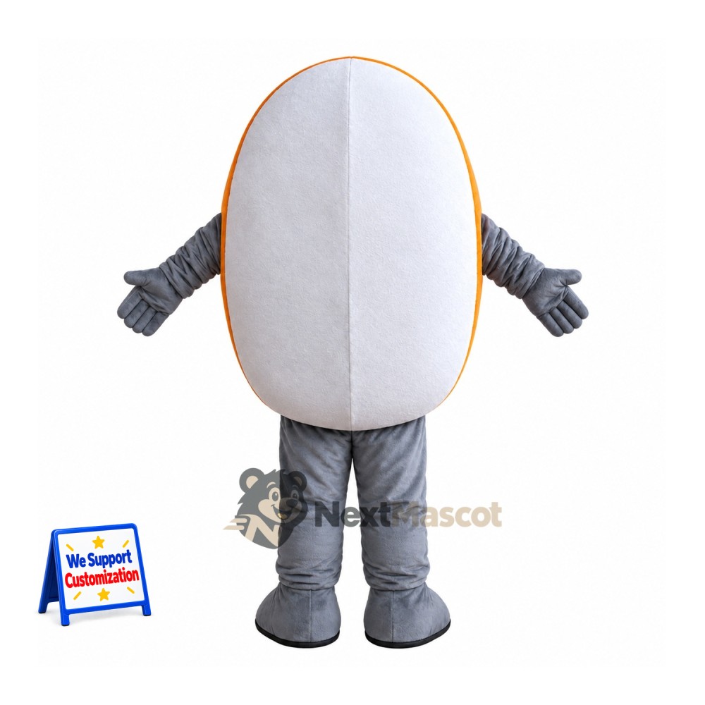 Vitamin Capsule Mascot Costume - Gray Vitamin Capsule Mascot Costume - Gray