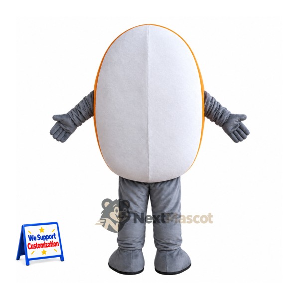 Vitamin Capsule Mascot Costume - Gray Vitamin Capsule Mascot Costume - Gray