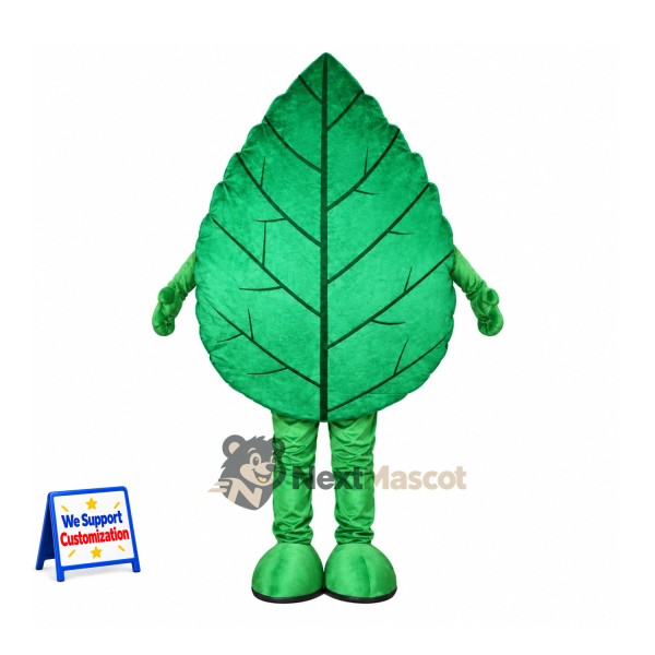 Leaf Mascot Costume - Green for Festivals