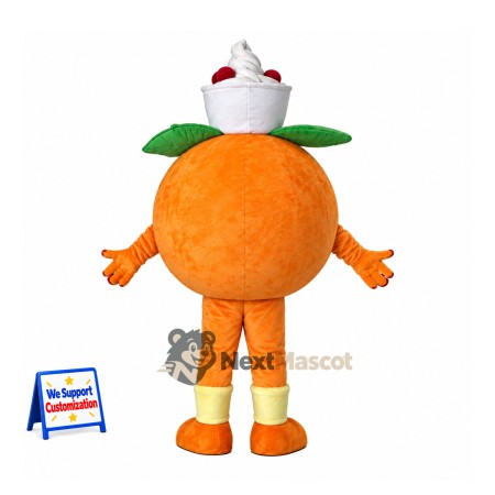 Orange Mascot Costume - Chef Style Orange Mascot Costume - Chef Style