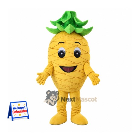 Pineapple Mascot Costume - Big Eyes and Short Leaves Pineapple Mascot Costume - Big Eyes and Short Leaves