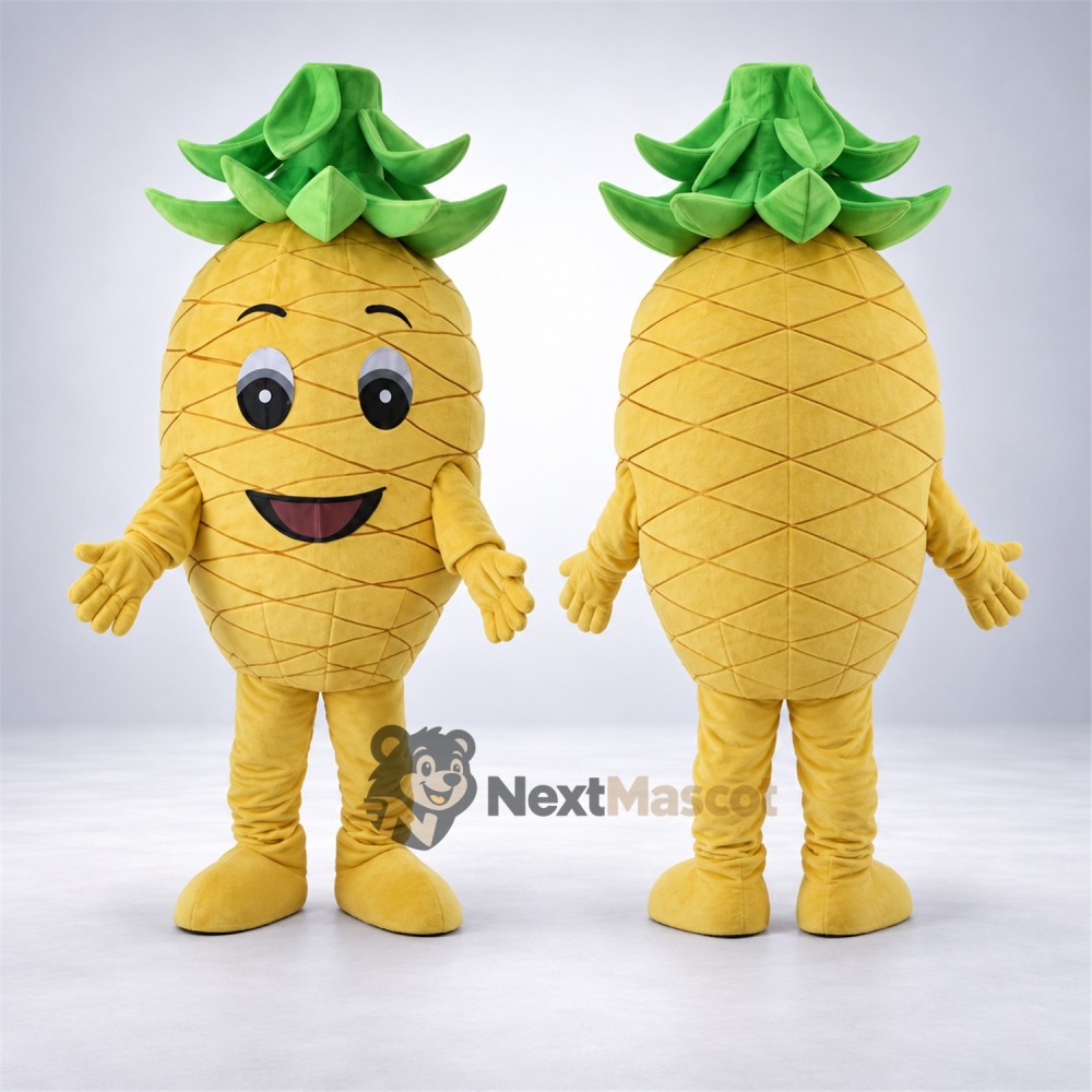 Pineapple Mascot Costume - Big Eyes and Short Leaves Pineapple Mascot Costume - Big Eyes and Short Leaves