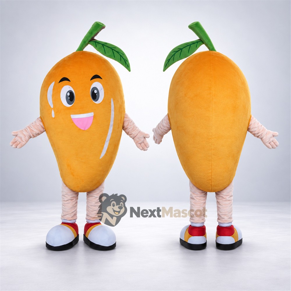 Mango Mascot Costume - White Gloves and Sneakers