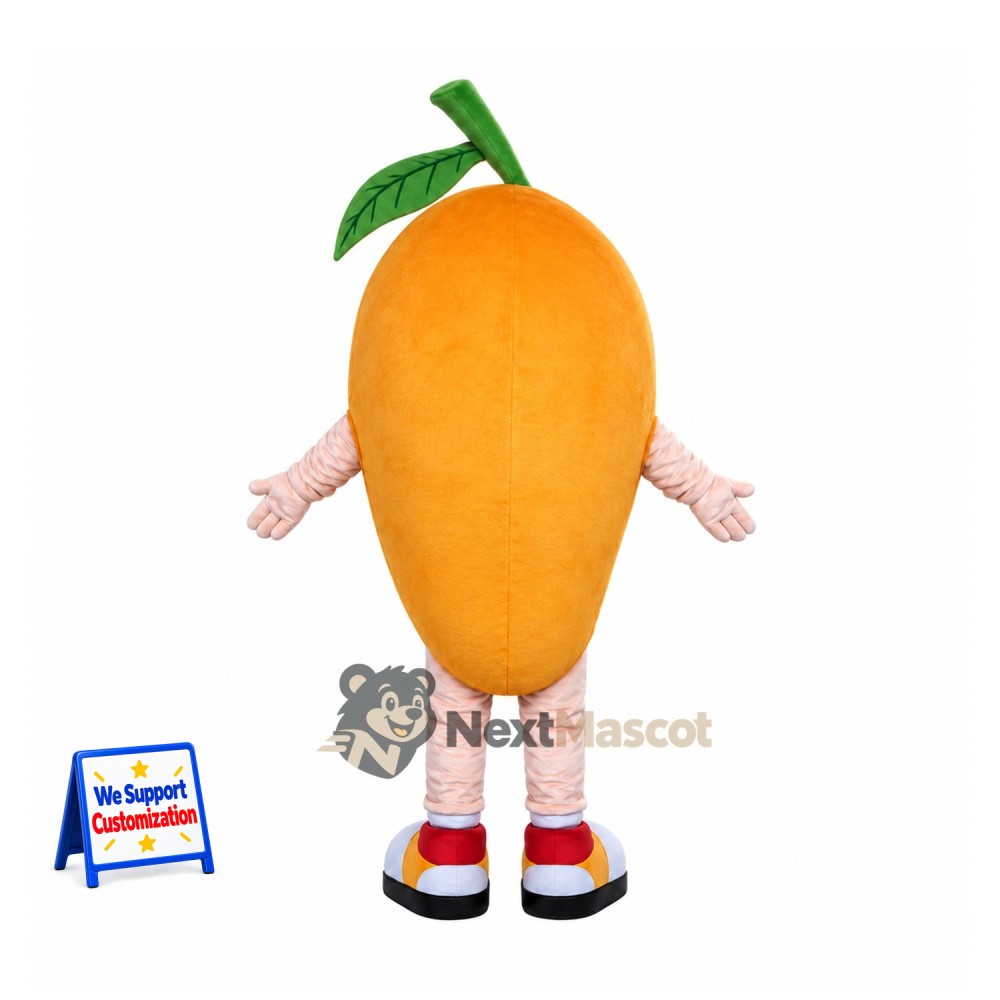 Mango Mascot Costume - White Gloves and Sneakers