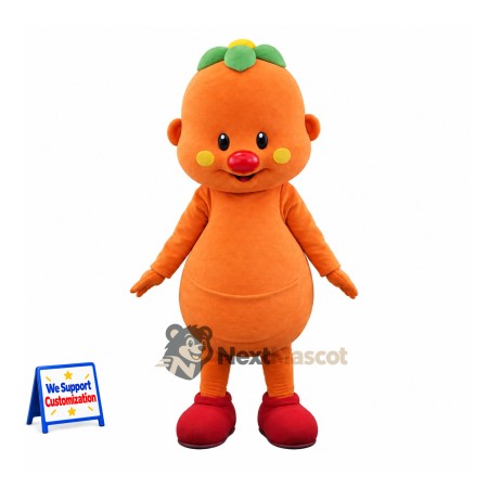 Fruit Head Character Mascot Costume - Orange Fruit Head Character Mascot Costume - Orange