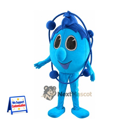 Atom Character Mascot Costume - Blue Atom Character Mascot Costume - Blue