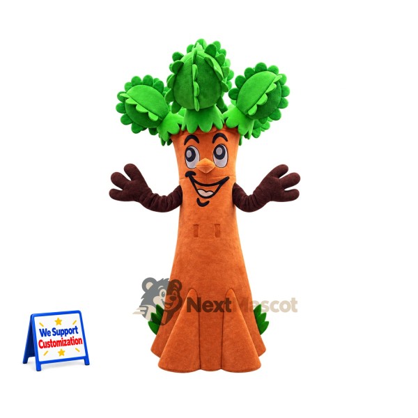 Tree Mascot Costume - Brown Branch Arms