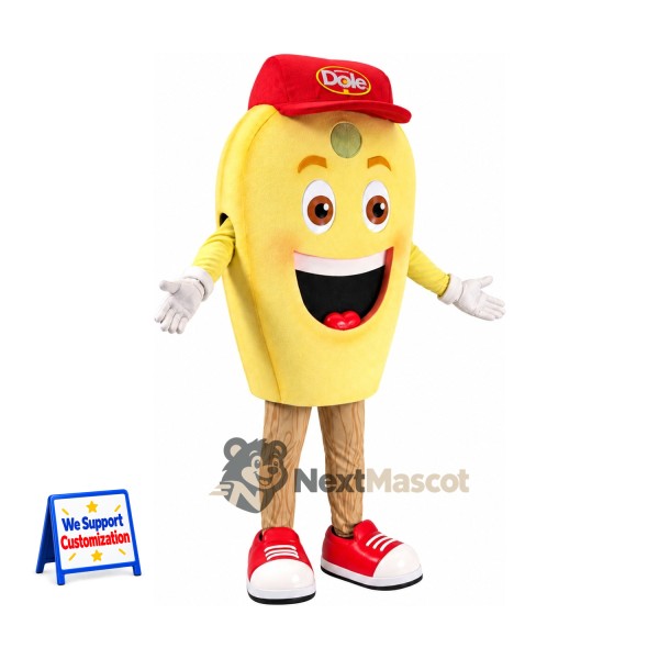 Banana Mascot Costume - Red Cap
