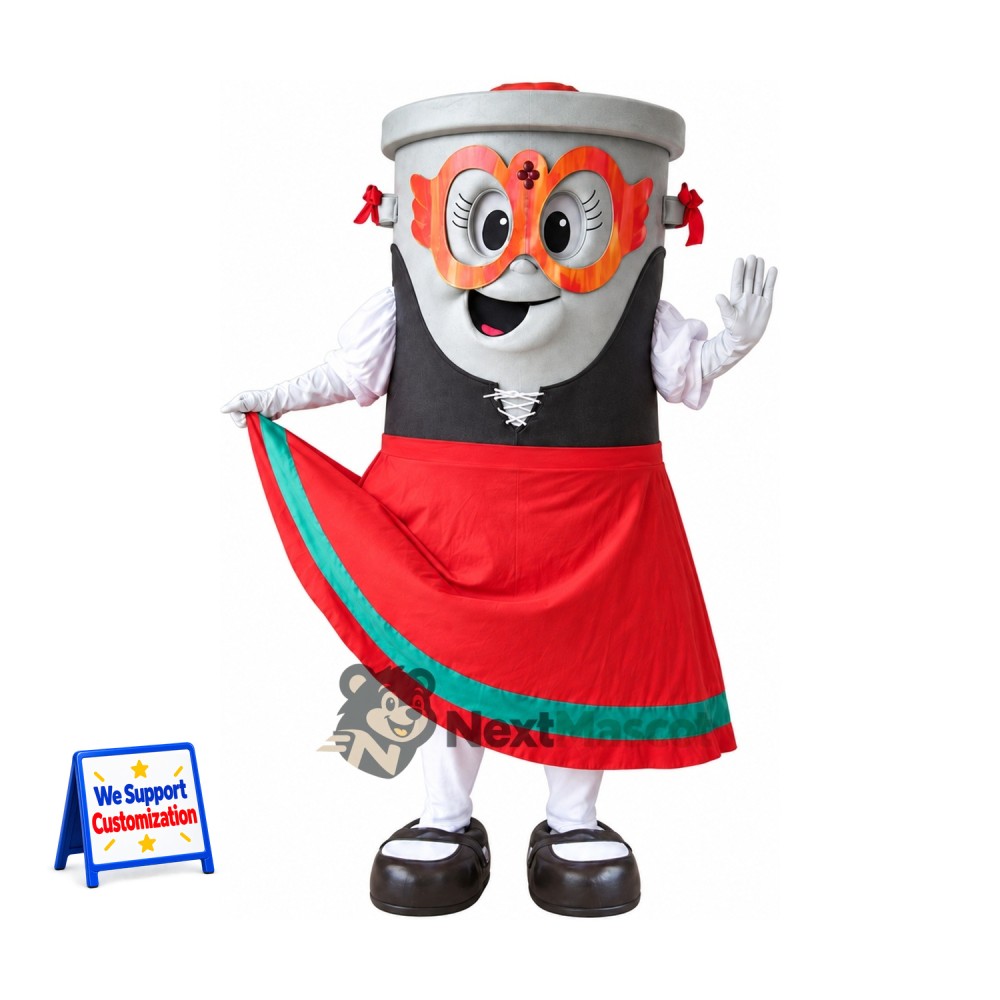 Cup Mascot Costume - Red Skirt Cup Mascot Costume - Red Skirt