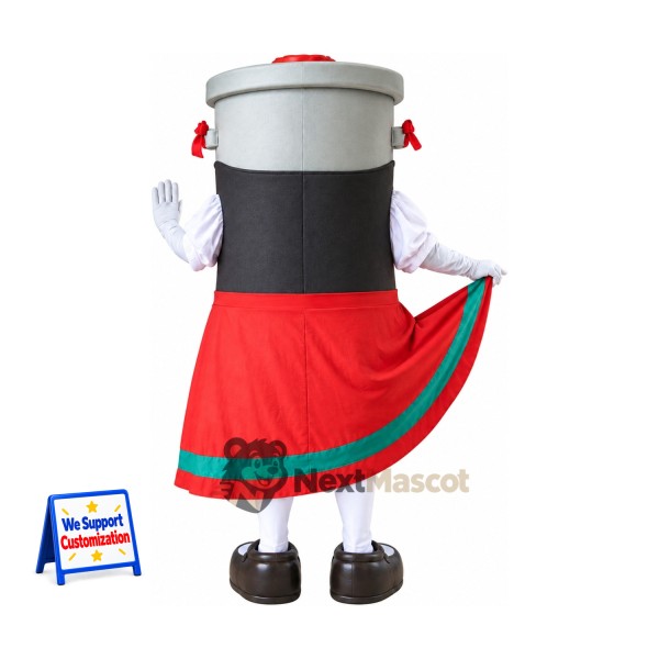 Cup Mascot Costume - Red Skirt