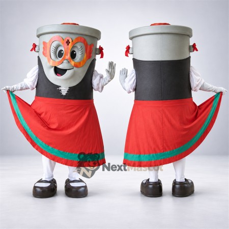 Cup Mascot Costume - Red Skirt Cup Mascot Costume - Red Skirt