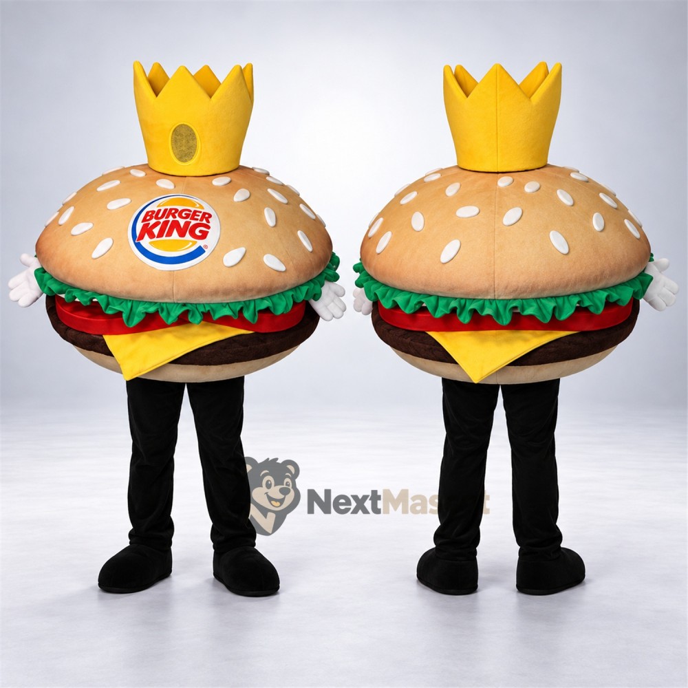 Burger Mascot Costume - Crown for Food Festivals