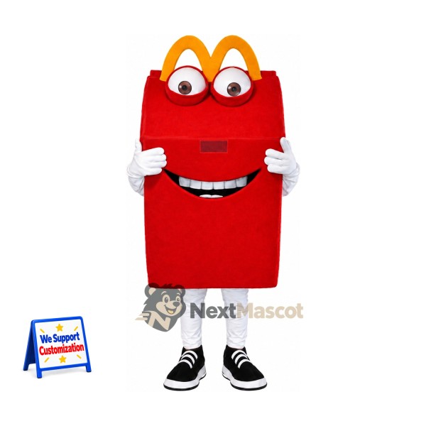 Meal Box Mascot Costume - Red