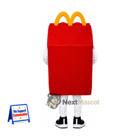 Meal Box Mascot Costume - Red Meal Box Mascot Costume - Red