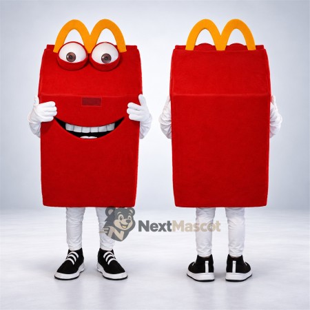 Meal Box Mascot Costume - Red Meal Box Mascot Costume - Red
