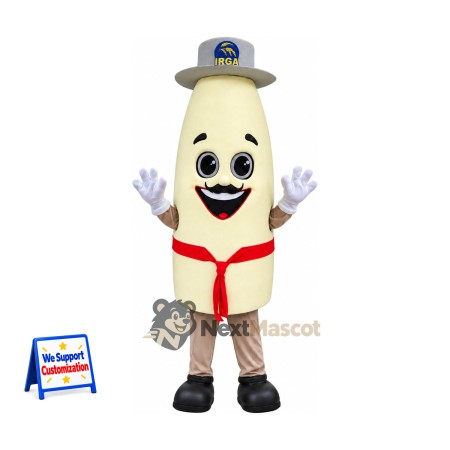 Milk Bottle Mascot Costume - Gray Hat Milk Bottle Mascot Costume - Gray Hat