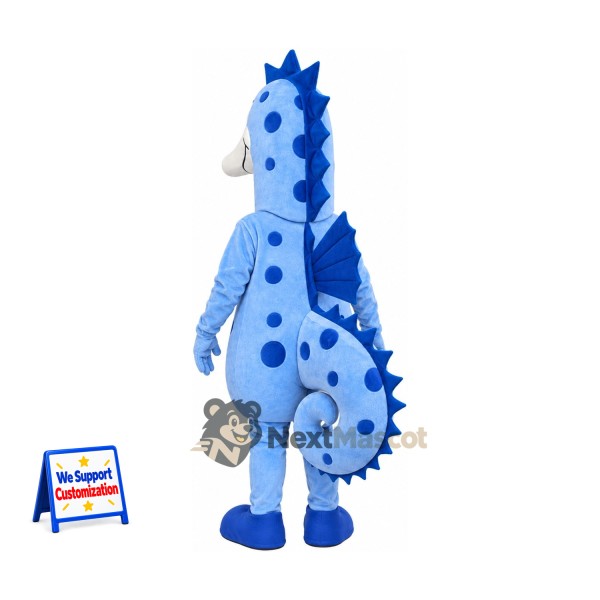 Seahorse Mascot Costume - Blue Seahorse Mascot Costume - Blue