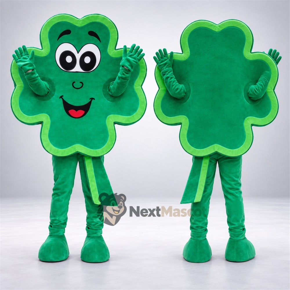 Four Leaf Clover Mascot Costume for Parades Four Leaf Clover Mascot Costume for Parades