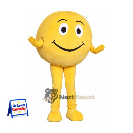 Smiley Face Mascot Costume - Yellow Smiley Face Mascot Costume - Yellow