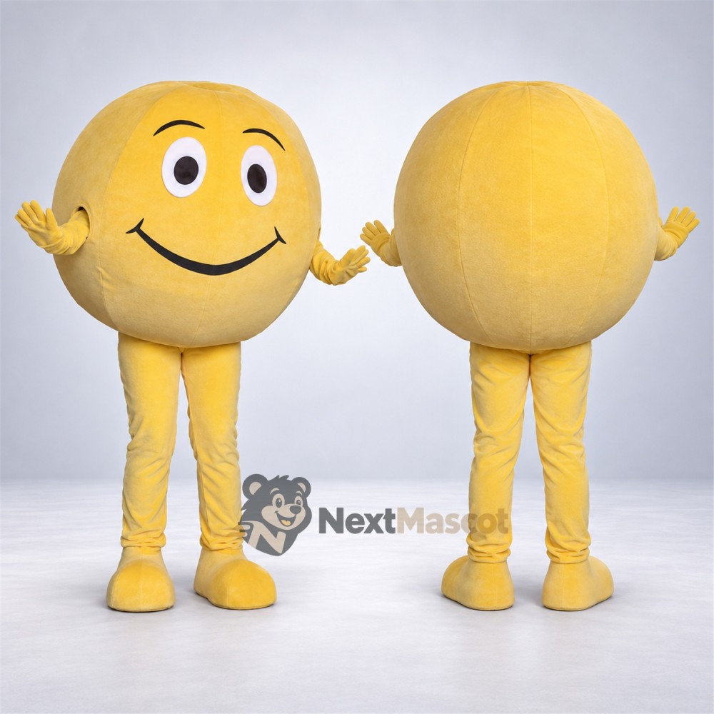 Smiley Face Mascot Costume - Yellow Smiley Face Mascot Costume - Yellow