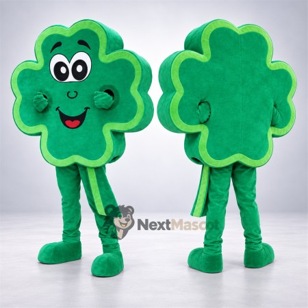 Four Leaf Clover Mascot Costume for School Events Four Leaf Clover Mascot Costume for School Events