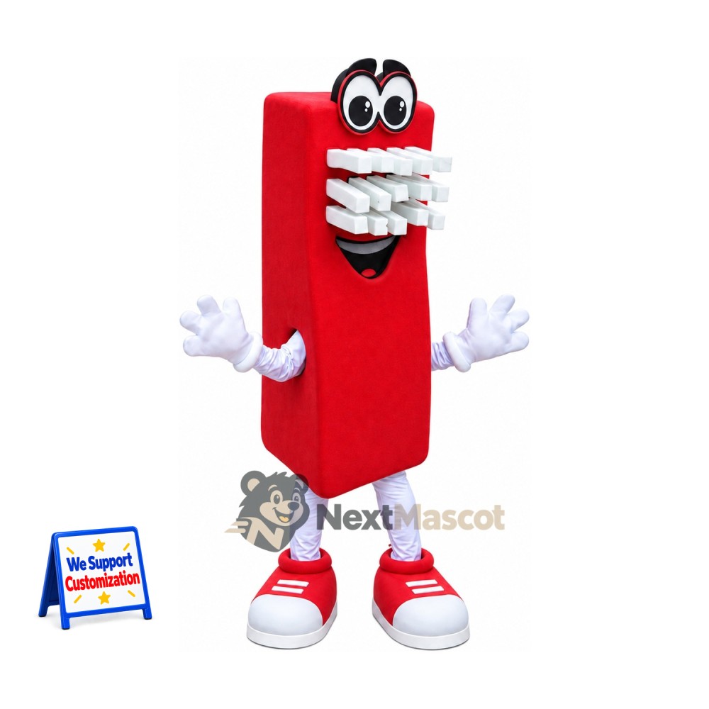 Toothbrush Mascot Costume - Red Toothbrush Mascot Costume - Red