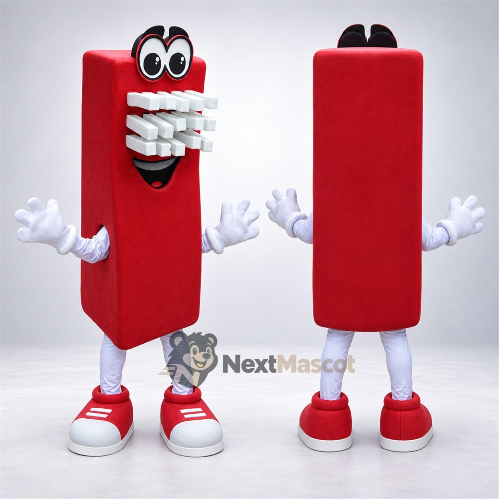 Toothbrush Mascot Costume - Red Toothbrush Mascot Costume - Red