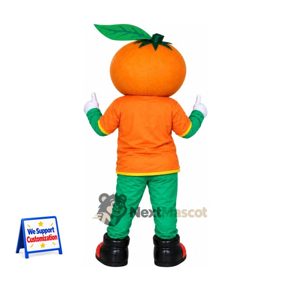 Orange Head Boy Mascot Costume Orange Head Boy Mascot Costume