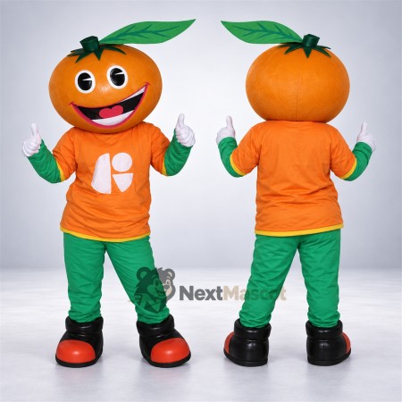 Orange Head Boy Mascot Costume