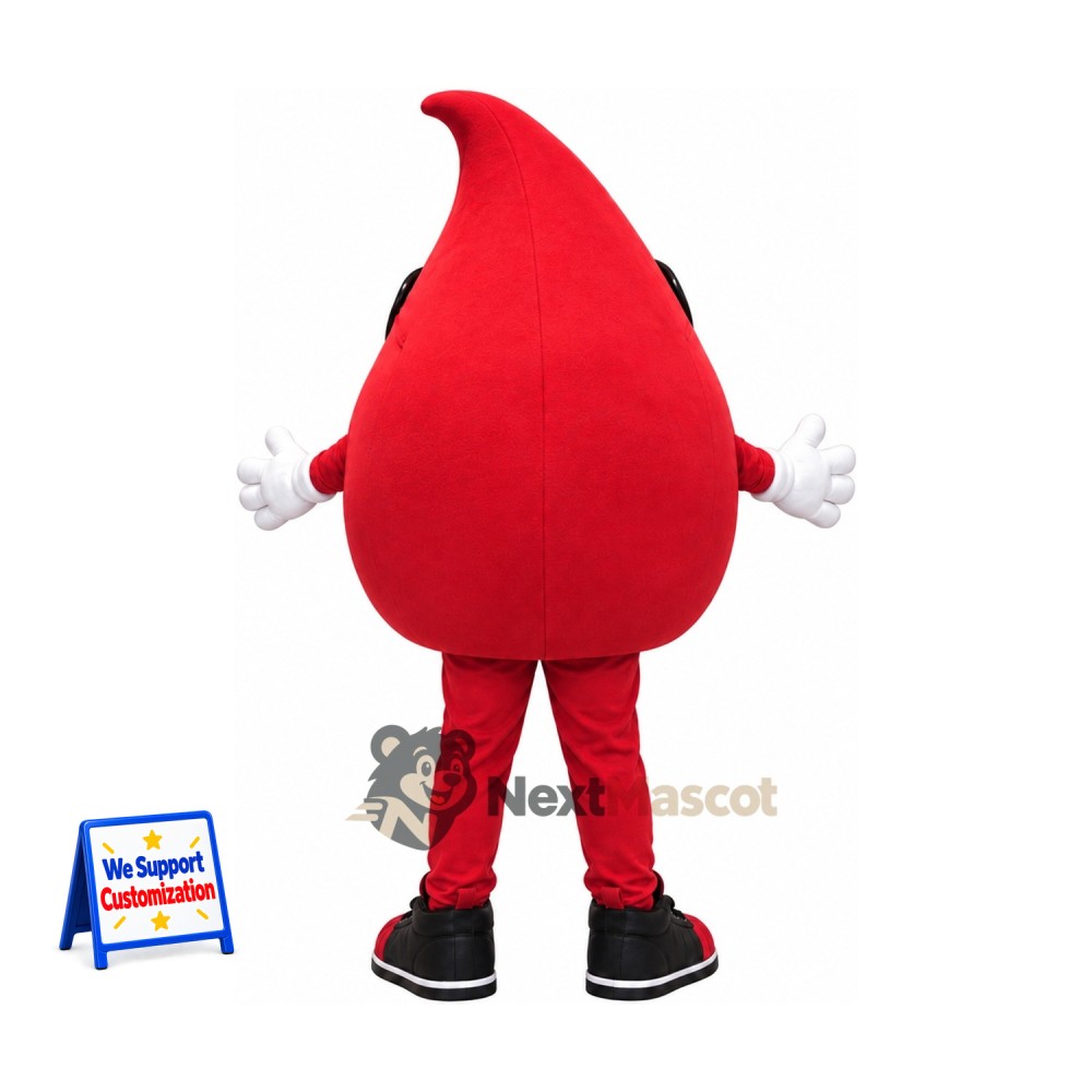 Blood Drop Mascot Costume - Sunglasses for Parades Blood Drop Mascot Costume - Sunglasses for Parades