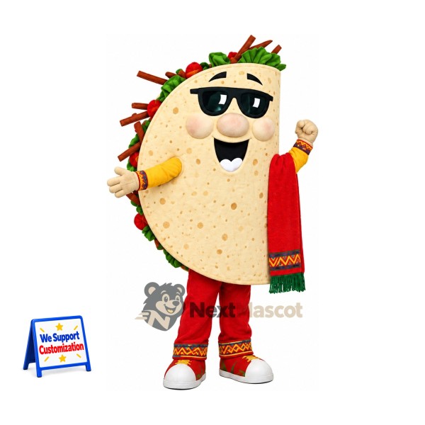 Taco Mascot Costume - Sunglasses