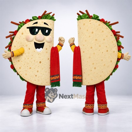 Taco Mascot Costume - Sunglasses Taco Mascot Costume - Sunglasses