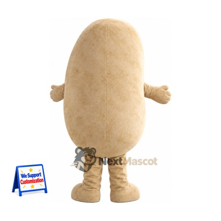 Potato Mascot Costume - Green Face Print Potato Mascot Costume - Green Face Print