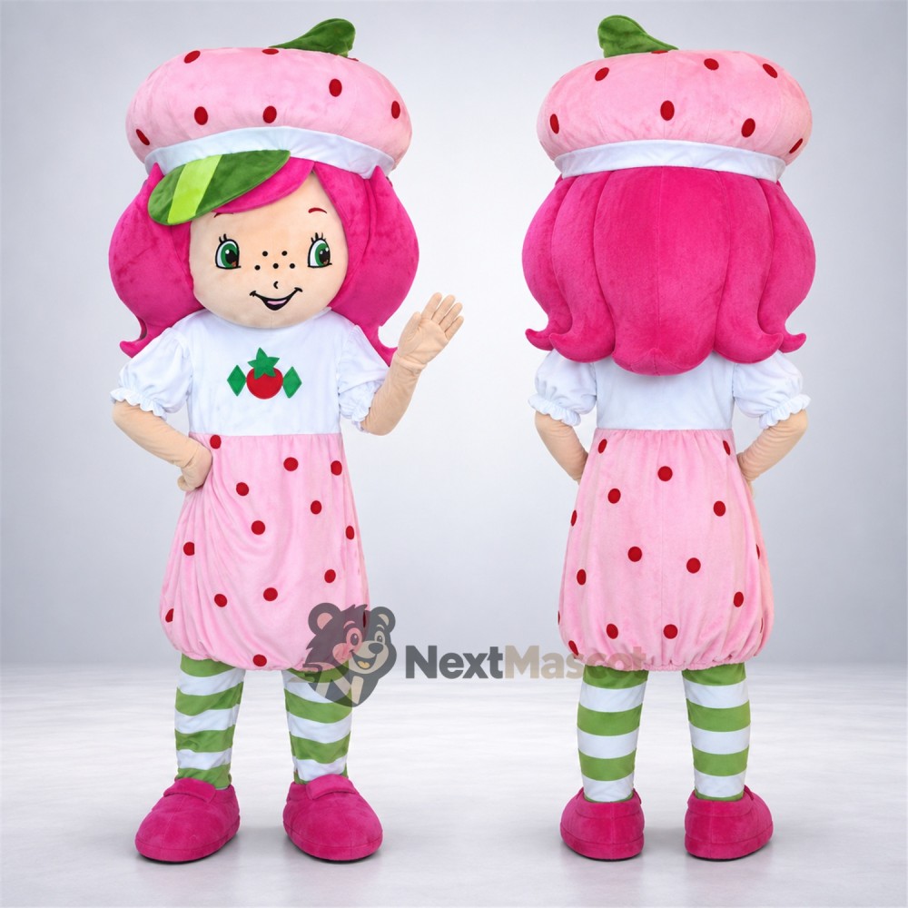 Strawberry Girl Mascot Costume Strawberry Girl Mascot Costume