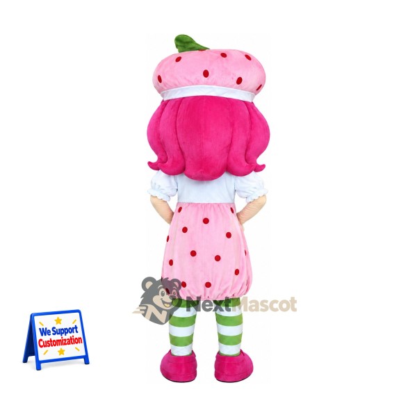 Strawberry Girl Mascot Costume Strawberry Girl Mascot Costume