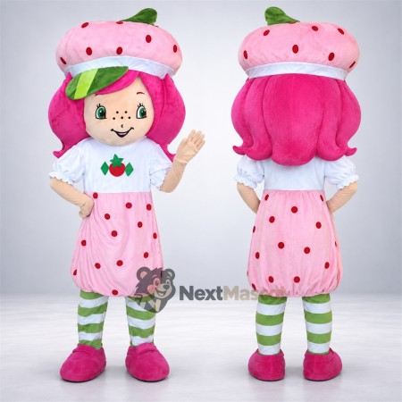 Strawberry Girl Mascot Costume Strawberry Girl Mascot Costume