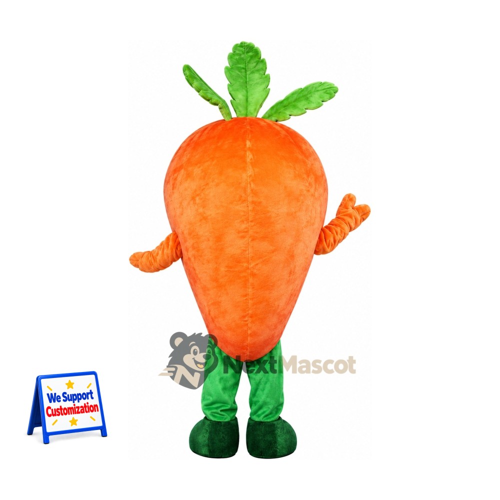 Carrot Mascot Costume - Green Boots Carrot Mascot Costume - Green Boots