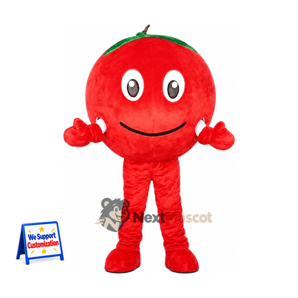 Tomato Mascot Costume - Red Arms and Legs Tomato Mascot Costume - Red Arms and Legs