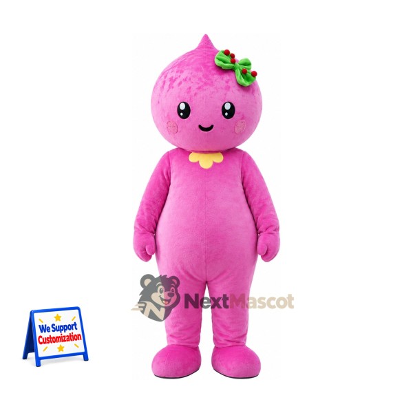 Fruit Head Character Mascot Costume - Pink