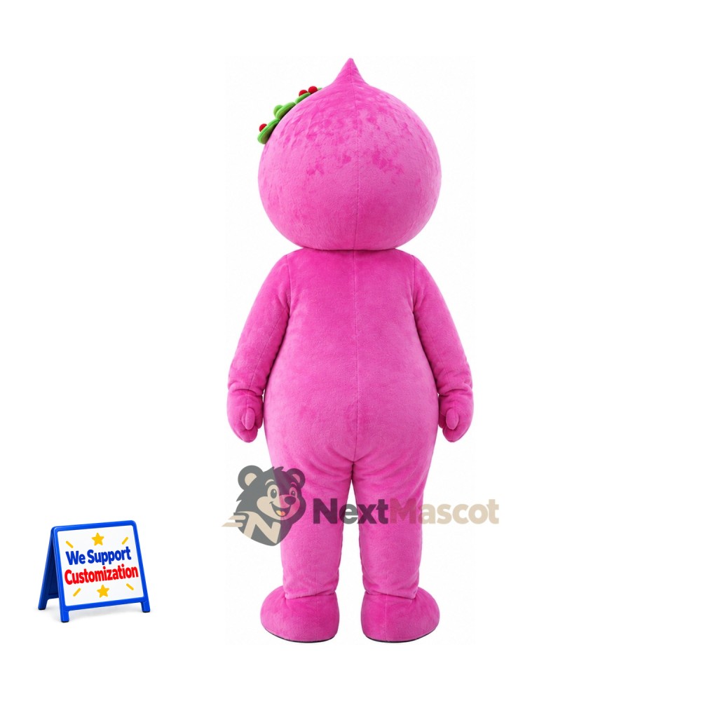 Fruit Head Character Mascot Costume - Pink Fruit Head Character Mascot Costume - Pink