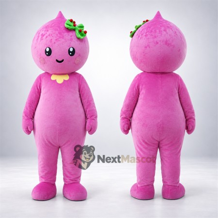 Fruit Head Character Mascot Costume - Pink Fruit Head Character Mascot Costume - Pink