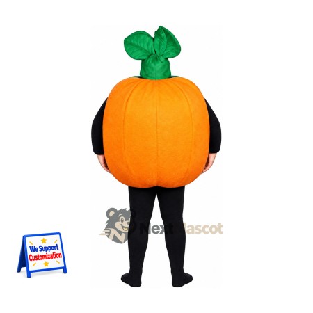 Pumpkin Mascot Costume - Open Face for Food Festivals Pumpkin Mascot Costume - Open Face for Food Festivals