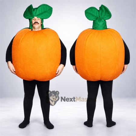 Pumpkin Mascot Costume - Open Face for Food Festivals Pumpkin Mascot Costume - Open Face for Food Festivals