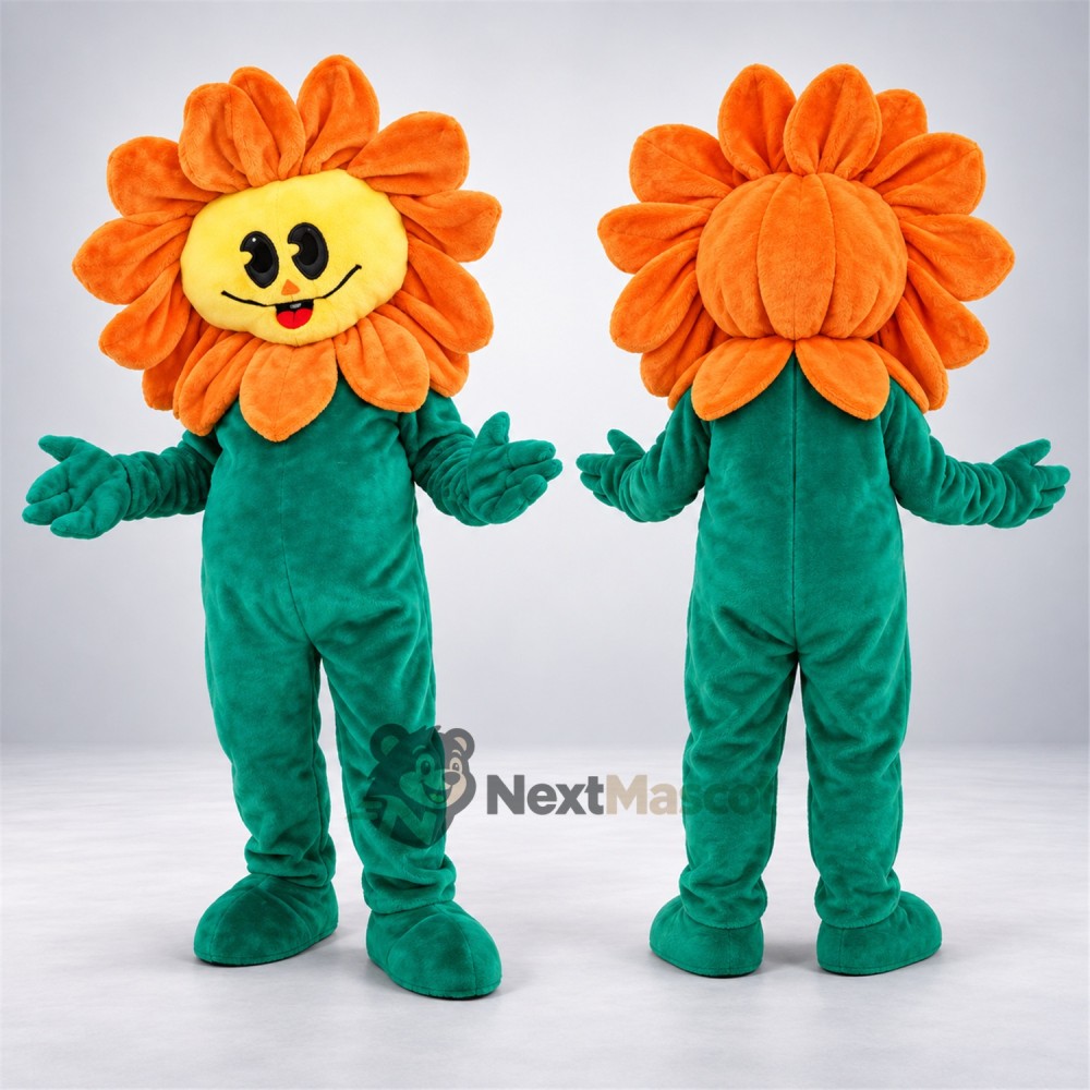 Flower Mascot Costume - Orange